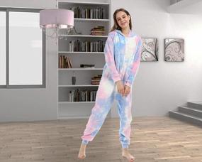 img 2 attached to Lifeye Tie Dye Jumpsuit Pajamas - The Ultimate Homewear For Both Men And Women