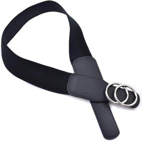 img 3 attached to Beltox Womens Elastic Stretch Stretch Women's Accessories : Belts