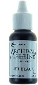 img 3 attached to 🖤 Ranger ARR5-30799 Reinker Archival, Jet Black (3-Pack): Long-lasting Ink Refill for Precise Artwork & Documents