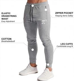 img 1 attached to Men'S Slim Fit Sweatpants With Zipper Pockets, Ideal For Gym Training And Workout, By Wangdo