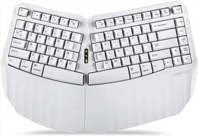 img 4 attached to Experience Comfortable Typing With Perixx PERIBOARD-613W Mini Wireless Ergonomic Split Keyboard For Windows And Mac - Dual Mode Compatibility