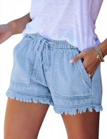 img 1 attached to Stay Cool And Comfortable This Summer With QACOHU Women'S Drawstring Shorts With Pockets