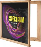 display your vinyl records in style with kaiu solid wood album frames – 13.8 x 13.6 x 2 inch with clear acrylic cover for wall mounting logo