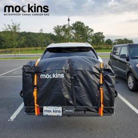 img 3 attached to XL Foldable Cargo Carrier Hitch Rack With 500Lb Capacity, Waterproof Bag, Straps, Locks, Net, And Stabilizer - Ideal For Trailer Hitch Cargo Transport And Storage