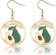 fruit lover earrings - trendy fruit fashion jewelry for women and girls, perfect holiday gift and special occasion present with myospark fruit gifs logo