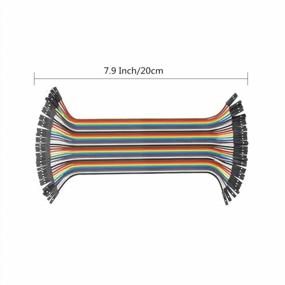img 3 attached to RGBZONE 120Pcs Multicolored Dupont Wire 40Pin Male To Female, 40Pin Male To Male, 40Pin Female To Female Breadboard Jumper Wires Ribbon Cables Kit For Arduino And Raspberry Pi
