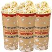 50-pack kraft popcorn buckets - 24oz large popcorn tubs by cusinium logo