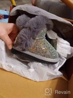 img 1 attached to Odema Glitter Sequin Snow Boots for Toddler Girls with Fur Ankle Booties - Lightweight Winter Snow Boots review by James Rogers