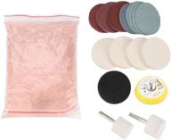 🔍 glass polishing kit: cerium oxide polishing powder with felt polishing wheel set for windscreen & glass логотип