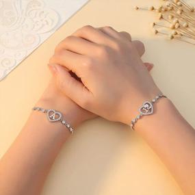 img 1 attached to Милые браслеты-сердечки для девочек в возрасте - идеальный подарок на день рождения и Рождество!