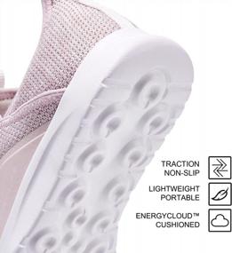 img 2 attached to Get Moving With ALEADER'S Women'S Energycloud Lightweight Slip-On Running Shoes
