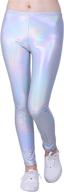 💫 shimmer and shine with hde leggings metallic footless iridescent girls' clothing logo