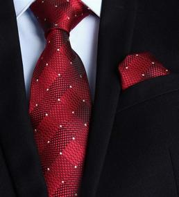 img 2 attached to 🌺 Stylish HISDERN Floral Handkerchief Necktie Pocket: Elegant and Versatile Accessory