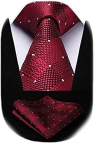 img 3 attached to 🌺 Stylish HISDERN Floral Handkerchief Necktie Pocket: Elegant and Versatile Accessory