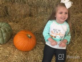 img 5 attached to Toddler Baby Kids Girl Halloween Pumpkin Print Long Sleeve Cotton T-Shirt Top