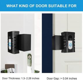 img 1 attached to BestFire Video Doorbell Door Mount, Anti Theft Doorbell Holder, No-Drill Video Doorbell Holder Fit For Most Model (6.2X3.9X1.7 In)
