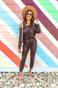 img 2 attached to PRETTYGARDEN Jumpsuit Crewneck Shoulder Stretchy Women's Clothing ~ Jumpsuits, Rompers & Overalls