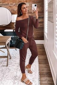 img 1 attached to PRETTYGARDEN Jumpsuit Crewneck Shoulder Stretchy Women's Clothing ~ Jumpsuits, Rompers & Overalls