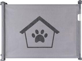 img 4 attached to 🐶 Ownpets Retractable Dog Gate: Extendable & Lockable Wide Safety Mesh Gate for Indoor/Outdoor Use – Perfect for Stairs, Doorways, and Hallways! (Grey, 33"-59" Wide)