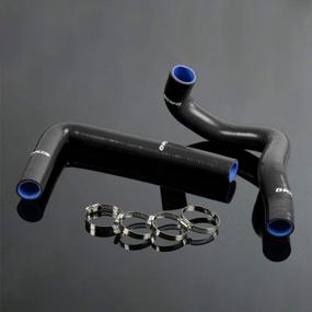 img 4 attached to Toyota Supra JZA80 2JZ-GTE Turbo Non VVTI (1993-1998) Комплект силиконовых шлангов радиатора и отопителя с зажимом черного цвета