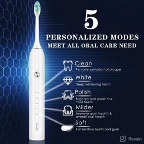 img 3 attached to 7AM2M Electric Toothbrush: Advanced 🦷 Oral Care for Adults with Minutes Timer