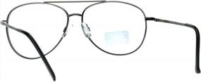 img 2 attached to Men'S Metal Rim Pilot Reading Glasses With Multi-Focus Progressive Lens And Power Options - SA106