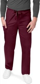 img 4 attached to Unisex Drawstring Scrub Pants By SIVVAN - Improved SEO Scrubs