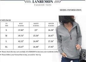 img 1 attached to Women'S Long Sleeve Quilted Pattern Sweatshirt With Zipper Pullover And Pockets