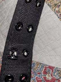 img 5 attached to Gelante Canvas Belt | Color Black 2043 | Size M | Men's Accessories