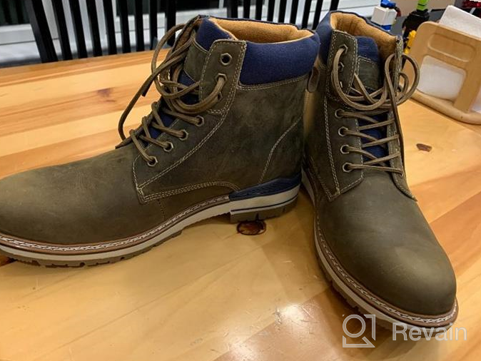 img 1 attached to Stylish & Practical: Lightweight Full Grain Leather Boots For Men'S Outdoor Adventures review by Lex Ismael