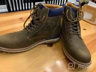 img 1 attached to Stylish & Practical: Lightweight Full Grain Leather Boots For Men'S Outdoor Adventures review by Lex Ismael