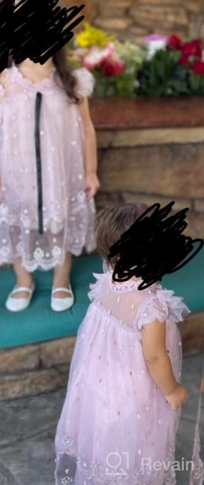 img 1 attached to Stunning NNJXD Sleeveless Princess Sundress: Timeless Black Tulle for Girls' Fashion review by Laura Alexander