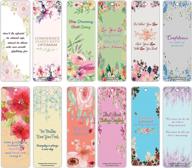 flower themed inspirational sayings quotes bookmarks (60-pack) - creanoso motivational wall decal art for women, teens & friends logo