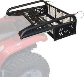 img 2 attached to Universal Collapsible ATV Rear Drop Basket Rack with Tailgate - Black (53300) by Kolpin