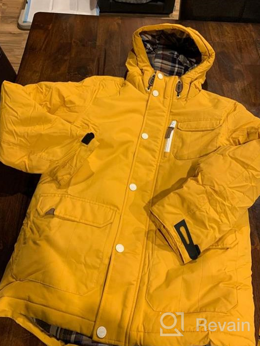 img 1 attached to Maoo Garden Boys Winter Coat: Fake Down Puffer Jacket with Fleece Lining - Heavyweight & Water Resistant Windbreaker review by Tutan Guliford