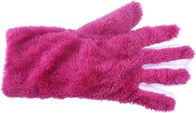 img 2 attached to Stay Warm in Style: 2Pairs Winter Snowflake Gloves Mittens for Girls