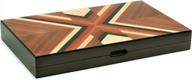 woodronic 17 folding classic board game backgammon set - walnut mahogany case, best strategy & tactics smart game логотип