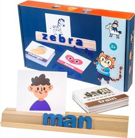 img 4 attached to JCREN Деревянная игра с буквами для детей: забавная и развивающая обучающая игрушка ABC для дошкольников и детсадовцев