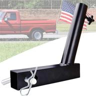 🚩 sprance trailer hitch flag pole holder set - 1, 2, or 3 holder variants with bolts - compatible with 2" receivers - ideal for trucks, cars, suvs - mounts flagpoles under 1.65" - tow hitch attachable flag pole holder logo