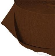 145 feet total crepe paper streamers - 2 rolls in chocolate brown for ultimate decoration logo