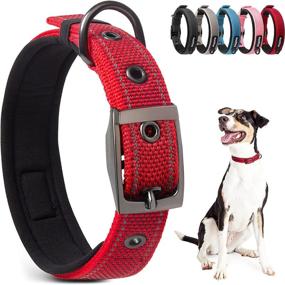 img 4 attached to 🐶 PetiFine Heavy Duty Dog Collar: Adjustable, Soft Neoprene Padded Collar with Metal Buckle for Small, Medium, and Large Dogs