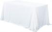 white sequin tablecloth, 60 x 120-inch rectangular, by trlyc logo