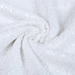 img 2 attached to White Sequin Tablecloth, 60 X 120-Inch Rectangular, By Trlyc