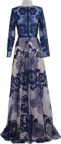 img 1 attached to Meier Womens Illusion Embroidery Evening Women's Clothing : Dresses