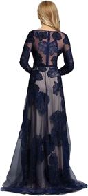 img 3 attached to Meier Womens Illusion Embroidery Evening Women's Clothing : Dresses