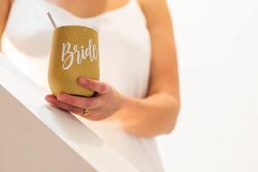 img 1 attached to Stylish 12 Oz Stainless Steel Bride Cup With Gold Finish - Perfect Bridal Shower Gift - Verre Esprit Bride Wine Tumbler - Ideal Engagement Gift And Bride Drinking Cup - Comes In Elegant Gift Box