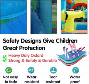 img 3 attached to Big Size ALIFUN Inflatable Bouncy Castle Water Slide Park For Backyard Parties!