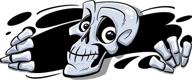 🚗 stickios skull car sticker - funny bumper stickers for cars, trucks & more - waterproof monster sticker with 3d peekabones design - ideal for laptops, walls, bikes - scratch-resistant логотип