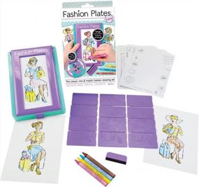 img 3 attached to Fashion Plates — Travel Set — Mix-And-Match Drawing Art Set — Make Fabulous Fashion Designs — Ages 6+