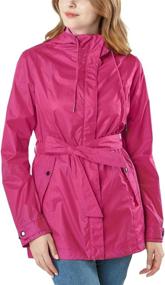 img 4 attached to TSLA Waterproof Lightweight Breathable Windbreaker Women's Clothing at Coats, Jackets & Vests